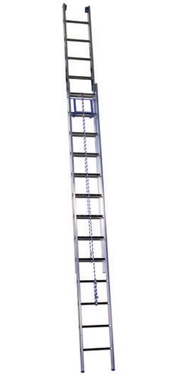 PEC 2x12 - выдвижная 2-х секционная алюминивая лестница
